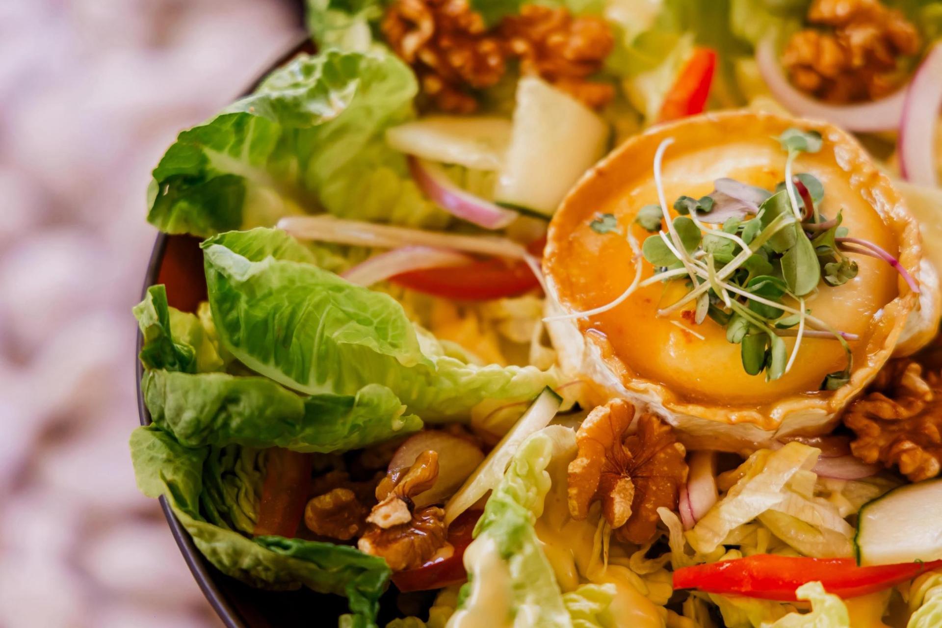 Salade met geitenkaas